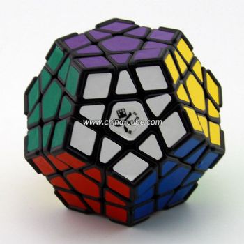<Free Shipping>Dayan Megaminxcube I with corner ridges Black Body for Speed-cubing