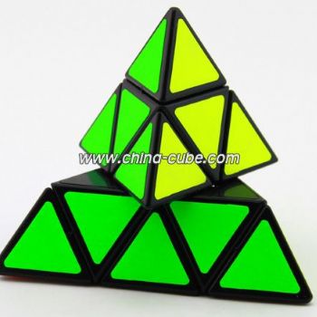 <Free Shipping>ShengShou  pyramid black speed-cubing ( CS Stickers)