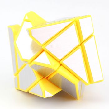 GhostCube yellow Silver stickers Magic cube Puzzles Toys