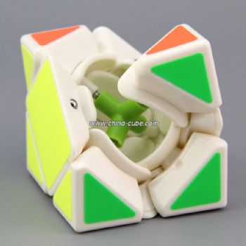 Qiyi MoFangGe Skew Cube White Perfect Childern Educational Twisty Puzzle Toys