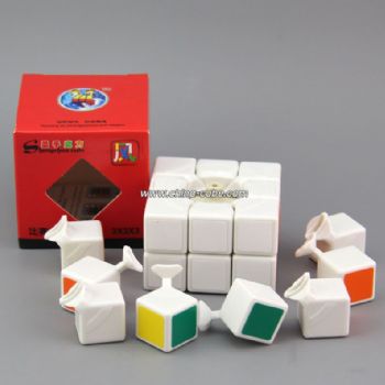 ShengShou Wind 3x3x3 Brain Teaser Magic IQ Cube (57mm) White