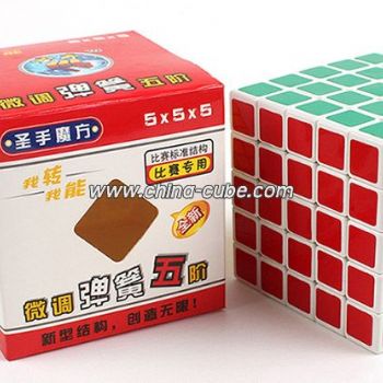 Shengshou 5x5x5 Cube Matte Stickers Magic Cube Professional Puzzle Classic Toys For Children-White