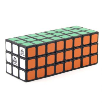 Witeden 1688Cube 3x3x8 立方体魔方(中心对称),1688Cube 3x3x8 Cuboid Cube(Symmetric) Black