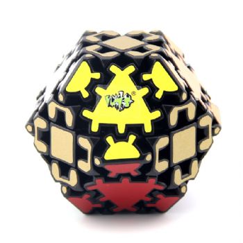 Lanlan Gear Tetrakaidecahedron Magic Cube Puzzle Black Learning&Educational Cubo magico Toys