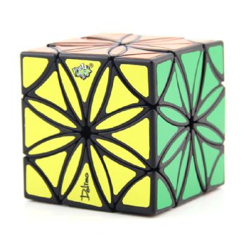Lanlan Flower Copter Magic Cube Puzzle Black base Cubo Magico Speed Cube Professional Triangle Shape Twist Educational Toys Game