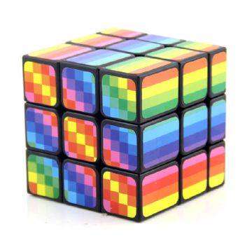 FanXin Rainbow Color Mirror 3x3x3 Magic Cube 3x3 Professional Speed Puzzle Twisty Brain Teasers Antistress Educational Toys Kids